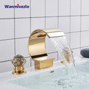 GobekUsa Waterfall Bathroom Basin Faucet - Hot/Cold Mixer