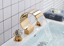 GobekUsa Waterfall Bathroom Basin Faucet - Hot/Cold Mixer