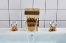 GobekUsa Waterfall Bathroom Basin Faucet - Hot/Cold Mixer