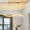 GobekUsa Wavy K9 Crystal LED Pendant Lighting for Dining Room - Simplicity Island Ceiling Light