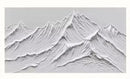 GobekUsa White Mountain 3D Canvas Wall Art
