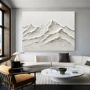 GobekUsa White Mountain 3D Canvas Wall Art