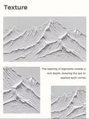 GobekUsa White Mountain 3D Canvas Wall Art