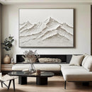 GobekUsa White Mountain 3D Canvas Wall Art