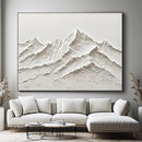 GobekUsa White Mountain 3D Canvas Wall Art