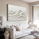 GobekUsa White Mountain 3D Canvas Wall Art