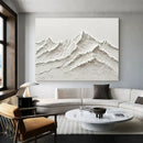 GobekUsa White Mountain 3D Canvas Wall Art