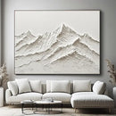 GobekUsa White Mountain 3D Canvas Wall Art