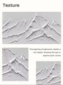 GobekUsa White Mountain 3D Canvas Wall Art