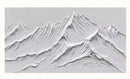 GobekUsa White Mountain 3D Canvas Wall Art