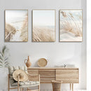Coastal white seascape canvas set bedroom wall art by Decorbites