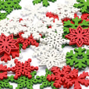 GobekUsa White Wooden Snowflake Slices for Christmas Crafts