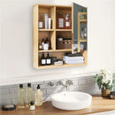 GobekUsa Wood Medicine Cabinet with Mirror and Storage