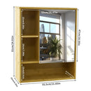 GobekUsa Wood Medicine Cabinet with Mirror and Storage