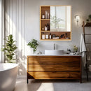 GobekUsa Wood Medicine Cabinet with Mirror and Storage