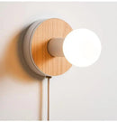 GobekUsa Wood Plug-In Wall Sconce by BO-HA