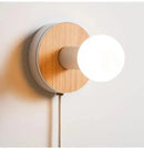 GobekUsa Wood Plug-In Wall Sconce by BO-HA