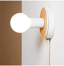 GobekUsa Wood Plug-In Wall Sconce by BO-HA