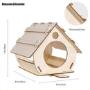 Natural light wood diy bird feeders garden outdoor aviary by Decorbites