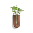 GobekUsa Wooden Flower Vase Wall Mount Holder