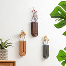 GobekUsa Wooden Flower Vase Wall Mount Holder