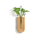 GobekUsa Wooden Flower Vase Wall Mount Holder