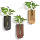 GobekUsa Wooden Flower Vase Wall Mount Holder