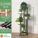 GobekUsa Wooden Plant Stand Shelf Tiered Flower Pot Display