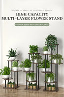 GobekUsa Wooden Plant Stand Shelf Tiered Flower Pot Display
