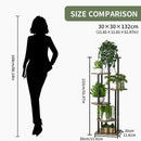 GobekUsa Wooden Plant Stand Shelf Tiered Flower Pot Display