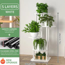 GobekUsa Wooden Plant Stand Shelf Tiered Flower Pot Display