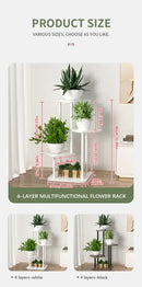 GobekUsa Wooden Plant Stand Shelf Tiered Flower Pot Display