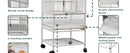 GobekUsa Wrought Iron Bird Cage for Conures, Lovebirds - 30 Inch