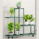 GobekUsa Wrought Iron Plant Stand with Wheels