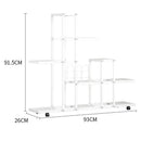 GobekUsa Wrought Iron Plant Stand with Wheels