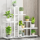 GobekUsa Wrought Iron Plant Stand with Wheels