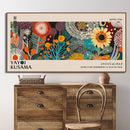 GobekUsa Yayoi Kusama Flower Canvas Wall Art