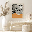 GobekUsa Yayoi Kusama Inspired Orange Floral Canvas Art