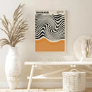 Minimalist yayoi kusama floral canvas wall art living room set by Decorbites