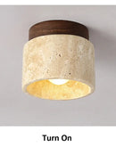 GobekUsa Yellow Marble Ceiling Light for Home or Commercial Spaces