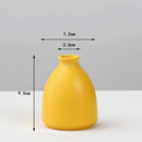 GobekUsa Yellow Porcelain Flower Vase for Home Decor