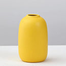 GobekUsa Yellow Porcelain Flower Vase for Home Decor