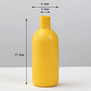GobekUsa Yellow Porcelain Flower Vase for Home Decor