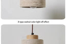 GobekUsa Yellow Stone LED Pendant Chandelier - Retro Nordic Style