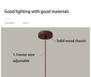 GobekUsa Yellow Stone LED Pendant Chandelier - Retro Nordic Style