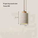 GobekUsa Yellow Stone LED Pendant Chandelier - Retro Nordic Style