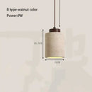 GobekUsa Yellow Stone LED Pendant Chandelier - Retro Nordic Style