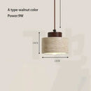 GobekUsa Yellow Stone LED Pendant Chandelier - Retro Nordic Style