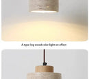 GobekUsa Yellow Stone LED Pendant Chandelier - Retro Nordic Style