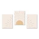 GobekUsa Yellow Sun Rising Horizon Wall Art